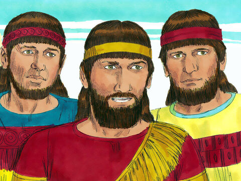 When the Babylonians invaded Israel they took many Jews as captives back to Babylon. King Nebuchadnezzar promoted three captives to be officials in Babylon and gave them new Babylonian names: Meshach, Shadrach and Abednego. – Slide 1