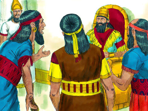 The Babylonian astrologers reported to Nebuchadnezzar that Shadrach, Meshach and Abednego had not bowed before the image of gold nor did they worship his gods. – Slide 5