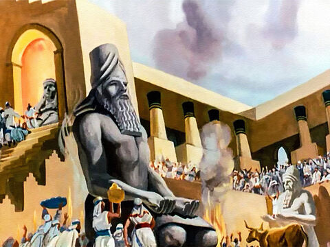 The Babylonians were pagans who worshipped great idols of gold, silver, wood and stone. – Slide 2