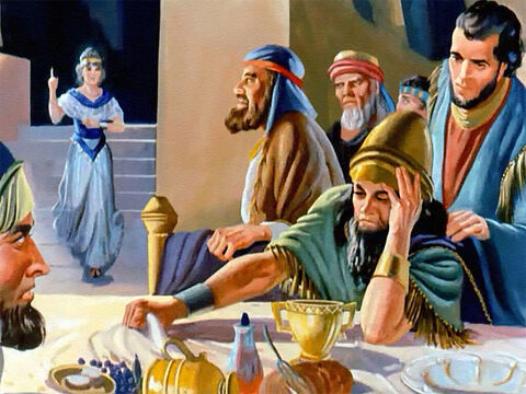 Then the queen mother came hurrying into the banquet hall. She reminded the king of Daniel, the man of wisdom and understanding, who years before had been able to interpret Nebuchadnezzar’s dreams. – Slide 26