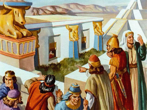 And this was the moment the princes were waiting for. Daniel was breaking the law! According to the signed decree, Daniel would be thrown to the lions! – Slide 21