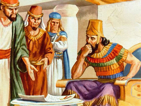 King Darius was very fond of Daniel. He considered Daniel a trustworthy friend and he greatly relied on the judgment of this wise man. But the king was trapped. – Slide 23