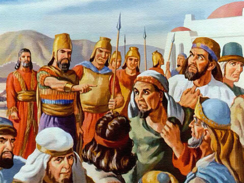 Then the king made a further command that the wicked princes – the men who had plotted against Daniel – be thrown to the lions in Daniel’s place. – Slide 40