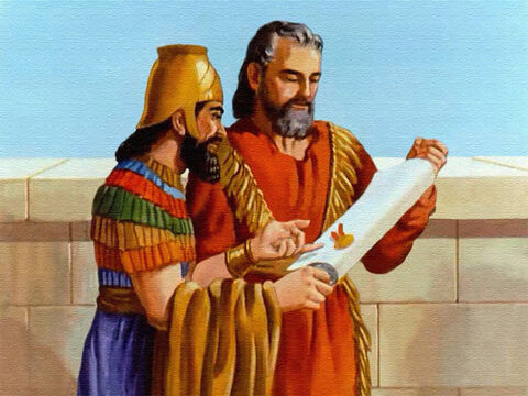 And then the king signed another law. This law said that all men were to tremble and fear God. The God of Daniel was the living God, and lives forever. – Slide 41
