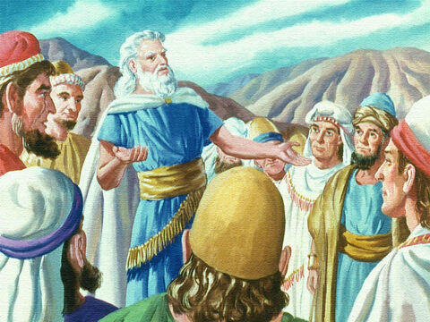 When Moses came back and told the Israelites what God had said the people promised all that the Lord has spoken we will do. – Slide 10