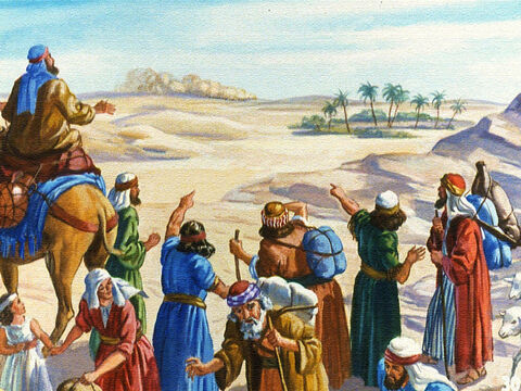 The Egyptians raised up quite a dust and when the Israelites saw the dust clouds far in the distance they knew right away what that meant. The Egyptians were coming after them. – Slide 26
