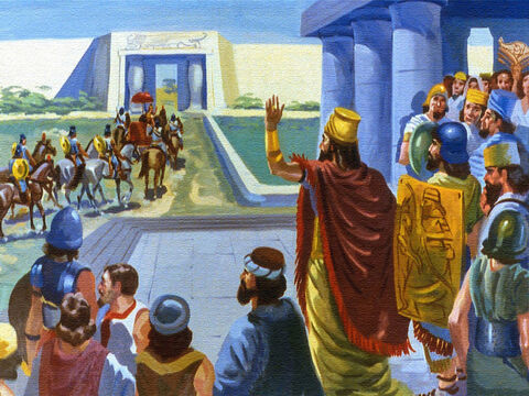 Then he set him off on the journey south into Israel with wishes for a speedy recovery. – Slide 19