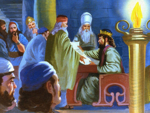 The wise men of the kingdom wondered what to do. But because the letter had failed to mention the prophet Elisha, and because the king and his advisors were not right with God, they did not have an answer. – Slide 28