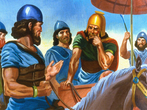 They reminded their leader that had he been told to do a difficult thing, he undoubtedly would have tried to do it. Why not do as the servant had said? Naaman knew in his heart that his men were right. If he was going to be helped by God, he must be willing to believe and obey. – Slide 44