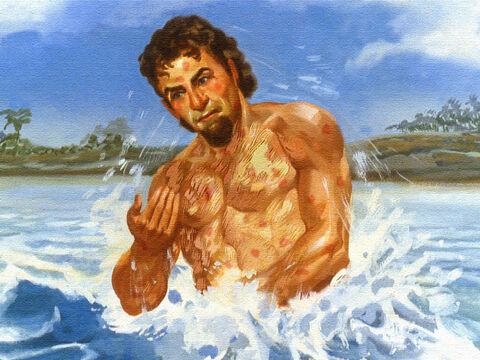 Six times Naaman went down into the water and his body remained the same. – Slide 48