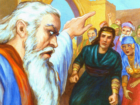 But Noah rebuked the people. God had given Noah a job to do and Noah knew that if God was with him, no man could stand against him. So he spoke out bravely and earnestly. – Slide 11