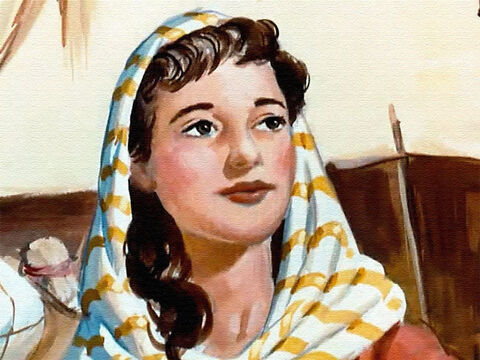 Long ago there lived in the land of Israel a young woman named Hannah. – Slide 1