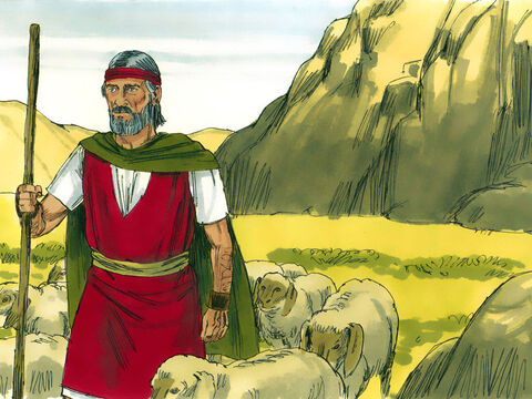 So Moses returned to his father-in law Jethro and asked his permission to return to his people in Egypt. ‘Go, I wish you well,’ replied Jethro. – Slide 21