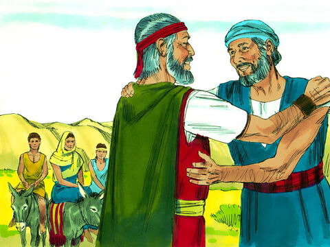 Moses shared with Aaron all that God had told him. Then they all set off for Egypt to tell the Hebrew leaders that God had plans to rescue them. – Slide 24