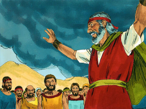 Moses called the rest of the people together. ‘You have committed a great sin, but I will go up and talk with God.’ – Slide 20