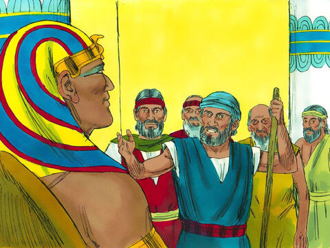 Exodus 5 v 1-22 Then Moses and Aaron went to Pharaoh. ‘The God of Israel says, “Let my people go so they can worship me in the wilderness.”’ – Slide 2