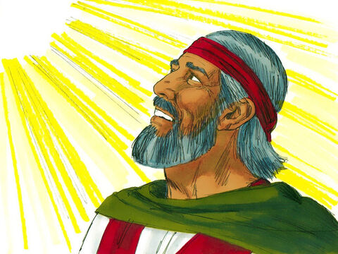 God told Moses and Aaron to visit Pharaoh again. ‘If the Hebrews won’t listen to me, why should Pharaoh?’ replied Moses. ‘Especially as I can’t speak very well.’ – Slide 10