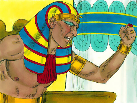 Despite seeing the great power of God Pharaoh refused to let the Hebrew slaves go - just as God had said he would. It was now time for God to show his power by bringing plagues on the Egyptians. – Slide 14