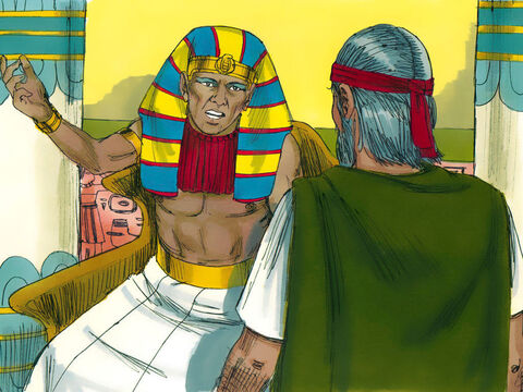 ‘Get out of my sight,’ ordered Pharaoh. ‘Don’t ever appear before me again. If you do, you will die.’ – Slide 10