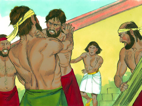 The next day he saw two Hebrews fighting and went across to stop them. ‘Why are you hitting a fellow Hebrew?’ he asked. – Slide 5