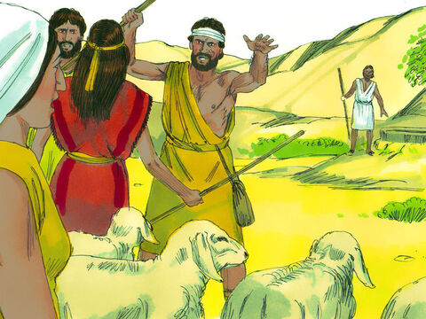 Exodus 2 v 17-20 But some shepherds arrived and pushed the woman away so they could get water for their flocks first. – Slide 9