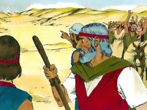 ‘Have you brought us out into the desert to die?’ they complained to Moses. ‘We’d rather be alive as slaves in Egypt than die in the desert.’ – Slide 10