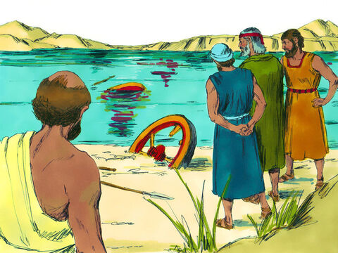 Those safely on the shore knew God had delivered them as He had promised and put their trust in Him. They also realised that Moses was God’s servant and the best person to lead them. – Slide 19