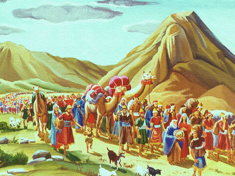 The people of Israel were leaving the land of Egypt. God had set them free from a life of slavery and was leading them to a new land He had promised them. – Slide 1