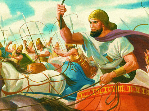 This time the Canaanite army swarmed towards them. – Slide 16
