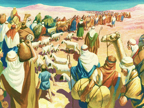 Yet in spite of all God’s help and goodness these people would not trust their lives to God’s care. As they continued their journey around the Kingdom of Edom they began to grumble. – Slide 19