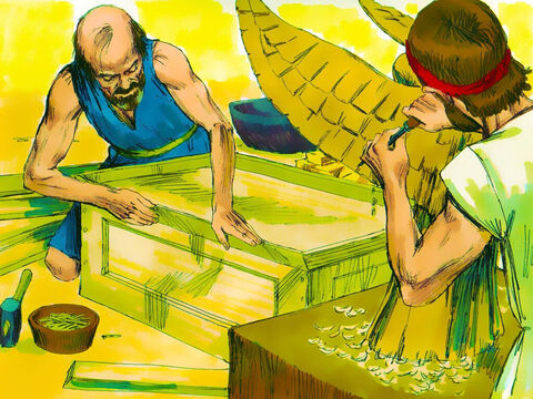 Exodus 35: 30-35 God had told Moses that Bezalel and Oholiab, two fine craftsmen, should be put in charge of the work. They were filled with the Spirit of God to be good in all the skills they needed to design artistically with metals, wood and other materials. – Slide 7