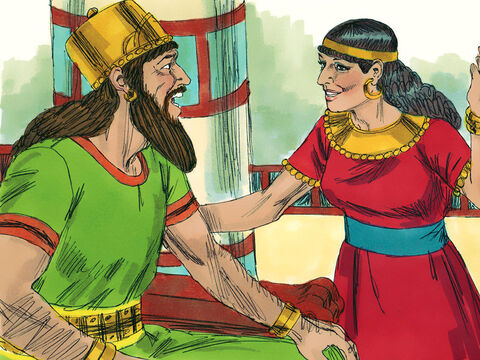 As soon as Jezebel heard that Naboth was dead, she said to Ahab, ‘Go and take over the vineyard of Naboth. He is no longer alive.’  – Slide 9
