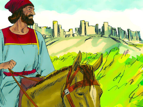 When he finally arrived he rested for three days and didn’t tell anyone about his plans to rebuild the city walls. – Slide 10