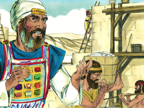 Eliashib the high priest and his fellow priests went to work and rebuilt the Sheep Gate. – Slide 2