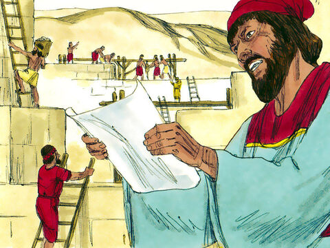 Work continued until all the gaps in the wall had been filled. Only the gates now needed to be built and fitted. Sanballat and Geshem sent Nehemiah a message: ‘Meet us in one of the villages on the plain of Ono.’ – Slide 16