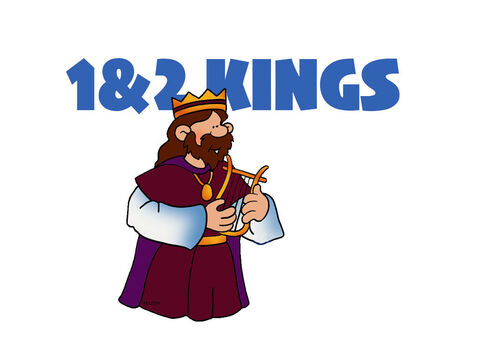 1 Kings. <br/>King David dies and Solomon takes the throne and is blessed by God with great wisdom, riches, and honour. He oversees the building and dedication of the temple in Jerusalem. Later, Solomon turns to serve other gods. After Solomon’s death, his son Rehoboam takes the throne, but his foolish choices lead to a civil war. The nation is divided, Rehoboam remains king of the southern kingdom, and Jeroboam is crowned king of the ten tribes to the north. Through the years, David’s dynasty in the southern kingdom occasionally produces a godly king but most are wicked. The northern kingdom is led by an unbroken series of wicked rulers, including the idolatrous Ahab and his wife Jezebel, during whose reign God sends a drought to punish Israel, along with a mighty prophet, Elijah, to point the people back to God. <br/>2 Kings. <br/>Elijah is taken to heaven and Elisha takes his place as God’s prophet in Israel. Wicked kings rule in both nations, with the exception, in Judah, of a few reformers such as Hezekiah and Josiah. Israel’s persistent idolatry finally exhausts God’s patience, and He brings the Assyrians against them to conquer the people of Israel. Later, God brings the Babylonians against Judah as a judgment, and Jerusalem is destroyed. – Slide 6