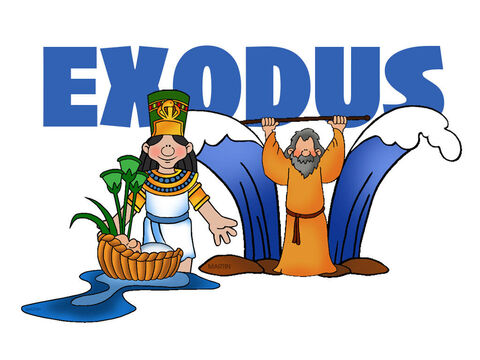 Exodus <br/>The children of Israel, now living in Egypt, are forced into slavery. God prepares an Israelite named Moses to lead the people to free-dom. The king is loath to let the slaves go, so God sends a series of plagues upon the Egyptians. <br/>Moses leads the Israelites through the Red Sea, which God miraculously parts for them, and to Mt. Sinai. Camped at Sinai, the Isra-elites receive the Law of God, including the Ten Commandments. The Law is the basis of a covenant between God and people He has rescued, with promised blessings for obedience. The people promise to uphold the cov-enant. – Slide 3