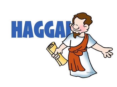 Haggai  <br/>Haggai lives and preaches during the time of Zerubbabel and Zechariah. The reconstruction of the temple had begun, but opposition from the Jews’ enemies has halted the work for about 15 years. Haggai preaches a series of four sermons to spur the people back to work so that the temple can be completed. – Slide 11