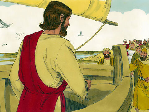 So Jesus got into a boat moored near the shore while the crowds stood on the waters edge. Jesus then told them this parable. – Slide 2