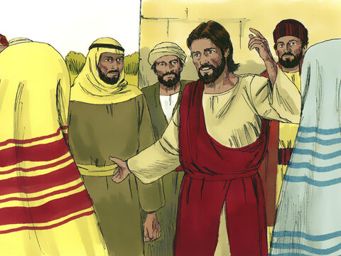 To help people understand what the Kingdom of Heaven is like, Jesus told this parable about a royal wedding. – Slide 1