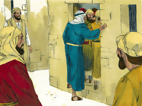 Jesus was in the town of Capernaum. Pharisees and Teachers of the law from all over Galilee had come to hear him. The building they were in was crammed full to overflowing. – Slide 1