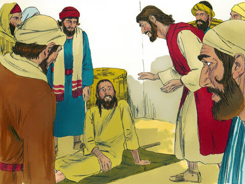 When Jesus saw the men’s faith he said to the paralysed man, ‘Son, your sins are forgiven.’ – Slide 5