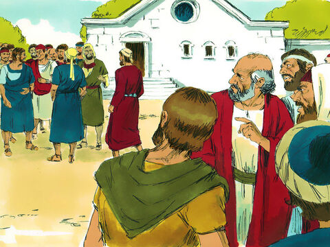 Some of the Jews, however, spurned God’s message and poisoned the minds of the Gentiles against Paul and Barnabas. Opinion was divided. Some sided with the Jews, and some with the Paul and Barnabas. – Slide 13