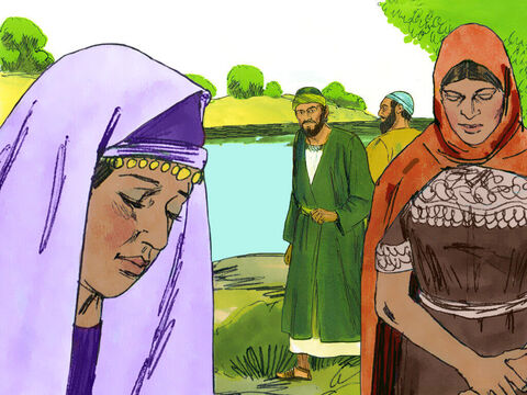 On the Sabbath they went outside the city to a riverbank, where they thought people would be meeting for prayer. They sat down to speak with some women who had gathered there. – Slide 15