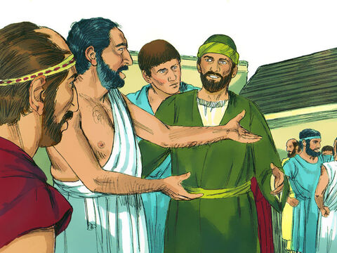 He went to the synagogue to reason with the Jews and the God-fearing Gentiles, and he spoke daily in the public square to all who were there. The Athenians liked to spend time discussing the latest ideas. – Slide 3