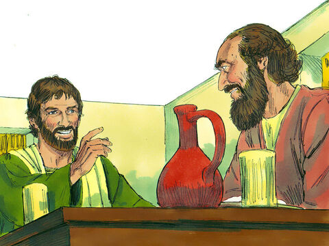Saul got up and was baptised, and after taking some food, he regained his strength. – Slide 14