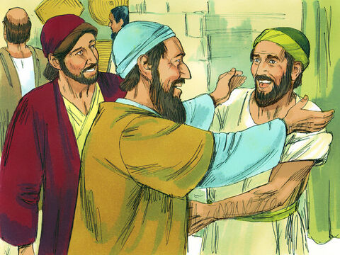 After a while, Paul was joined by Silas and Timothy who arrived from Berea. They continued to boldly tell others about Jesus. – Slide 4