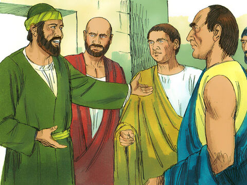 So Paul stayed there for the next year and a half, teaching the word of God. – Slide 9