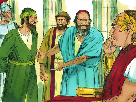 When Gallio became governor of Achaia, some Jews plotted against Paul and brought him before the governor. They accused Paul of ‘persuading people to worship God in ways that are contrary to Jewish law.’ – Slide 10