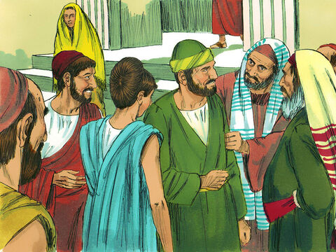 At Ephesus Paul went into the synagogue and reasoned with the Jews. They asked him to spend more time with them, but he declined. He promised, ‘I will come back if it is God’s will.’  – Slide 3